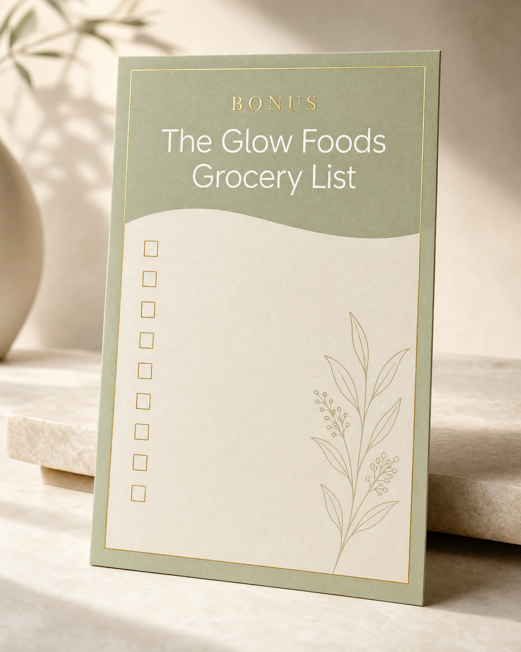 The Glow Foods Grocery List